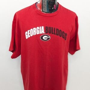 Georgia Bulldogs Mens Short Sleeve Red Tshirt Size XL